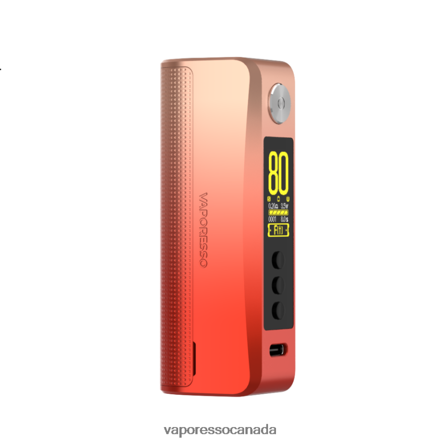 Vaporesso GEN 80S Mod 6XVXFP234 Neon Orange - Vaporesso Vape Canada